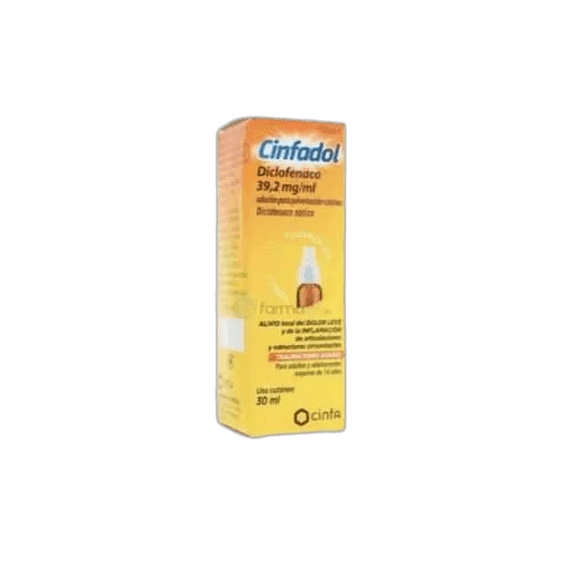Imagen de CINFADOL SPRAY 39,2 mg/ml SOLUCION PARA PULVERIZACION CUTANEA 1 FRASCO 30 ml