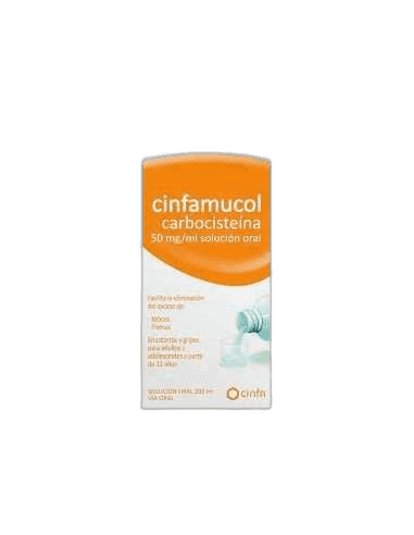 Imagen de CINFAMUCOL CARBOCISTEINA 50 mg/ml SOLUCION ORAL 1 FRASCO 200 ml