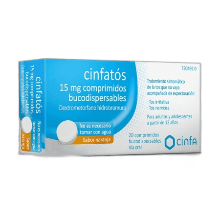 Imagen de CINFATOS 15 mg 20 COMPRIMIDOS BUCODISPERSABLES (PVC-PVDC/Al)