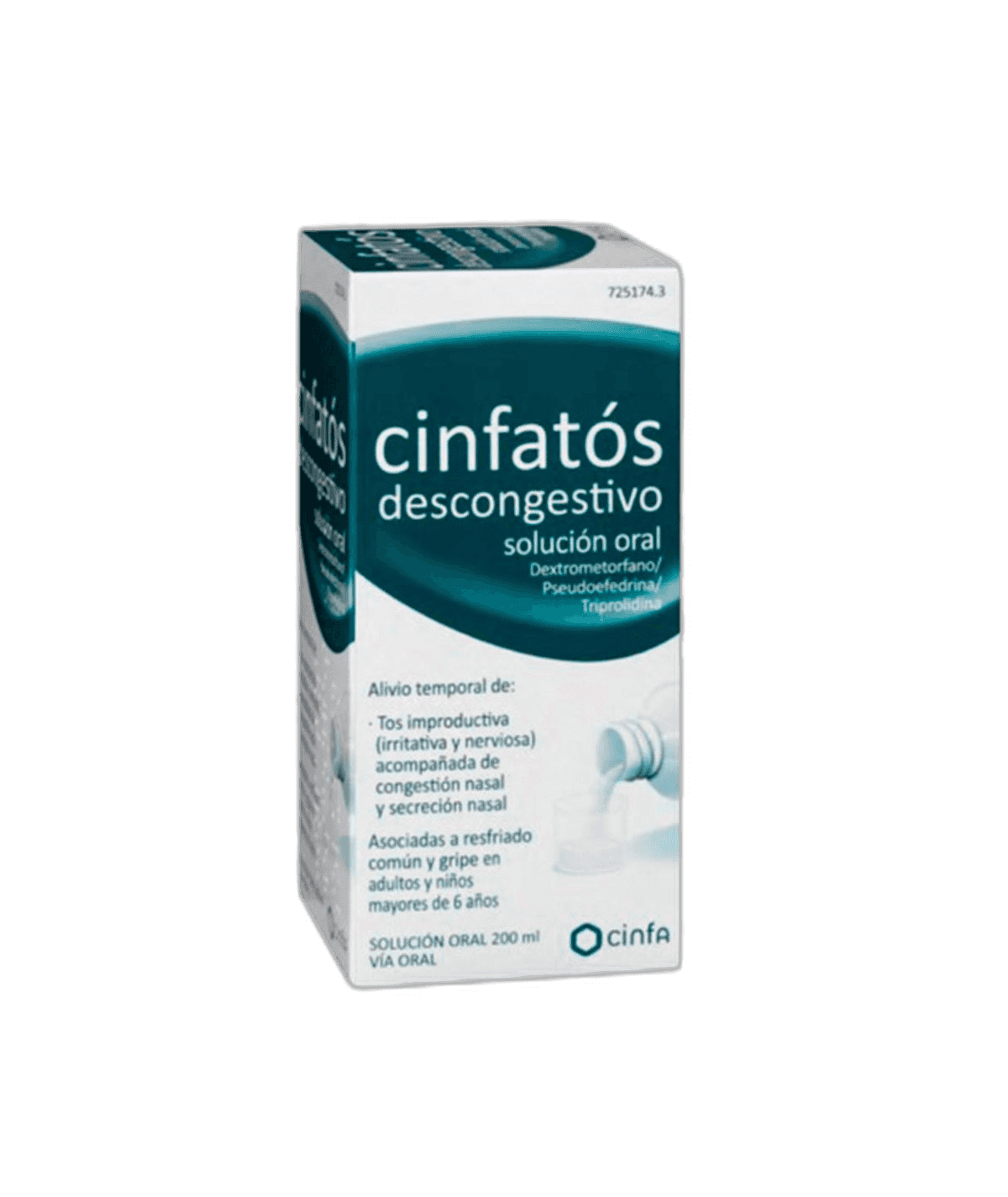 Imagen de CINFATOS DESCONGESTIVO SOLUCION ORAL 1 FRASCO 200 ml (PET)