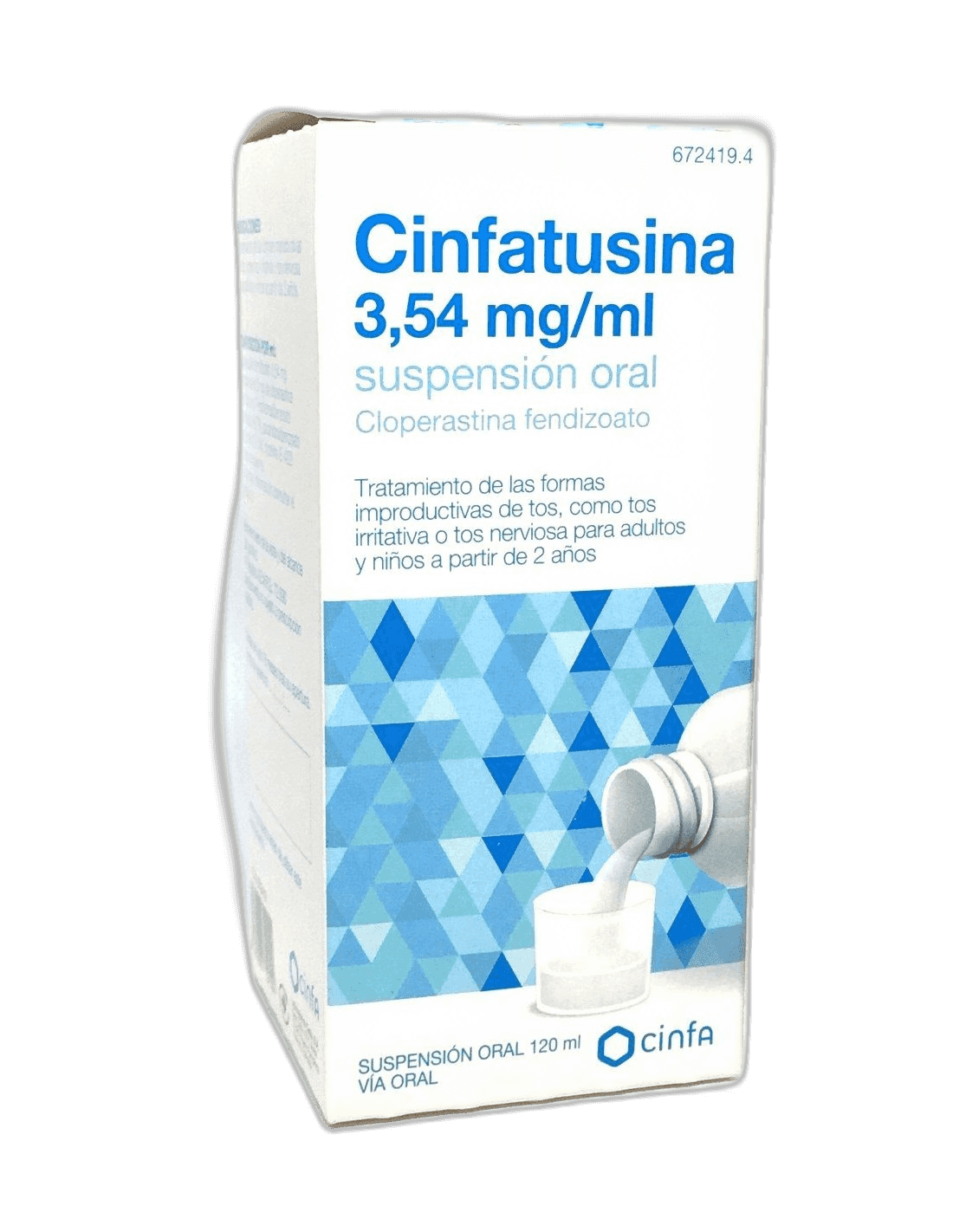 Imagen de CINFATUSINA 3,54 mg/ml SUSPENSION ORAL 1 FRASCO 120 ml