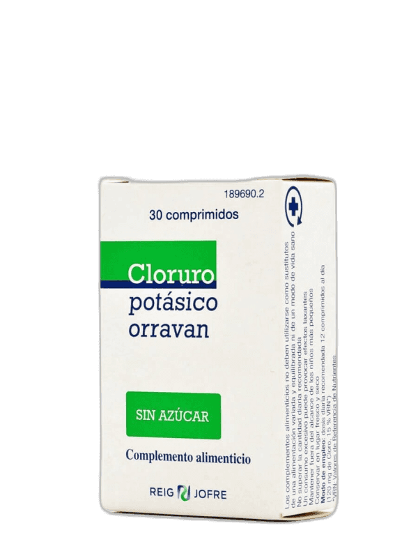 Imagen de CLORURO POTASICO ORRAVAN 30 COMPRIMIDOS