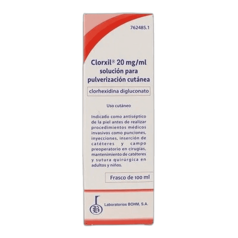 Imagen de CLORXIL 20 mg/ml SOLUCION PARA PULVERIZACION CUTANEA 1 FRASCO 100 ml
