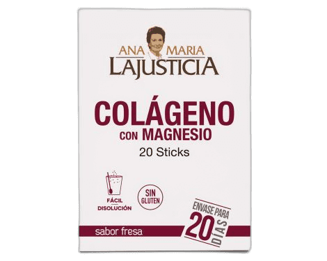 Imagen de COLAGENO CON MAGNESIO FRESA 20 STICKS 5G