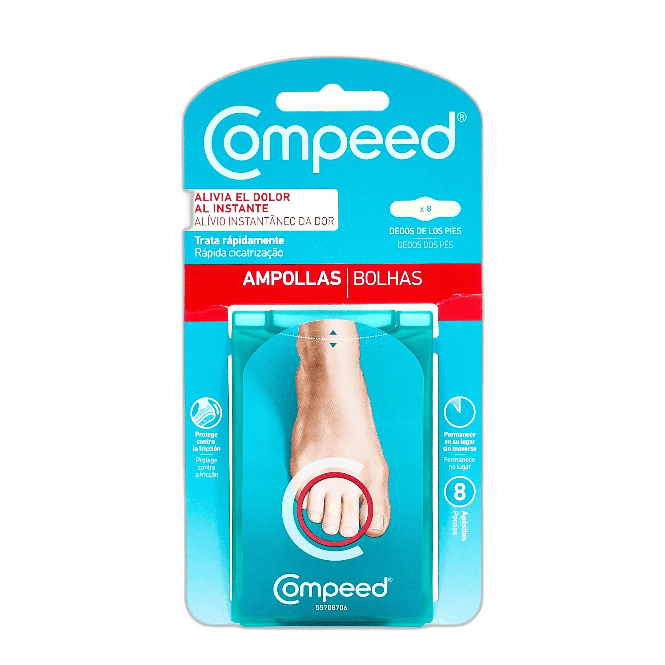 Imagen de COMPEED AMPOLLAS EN DEDOS PIES 8 UND.