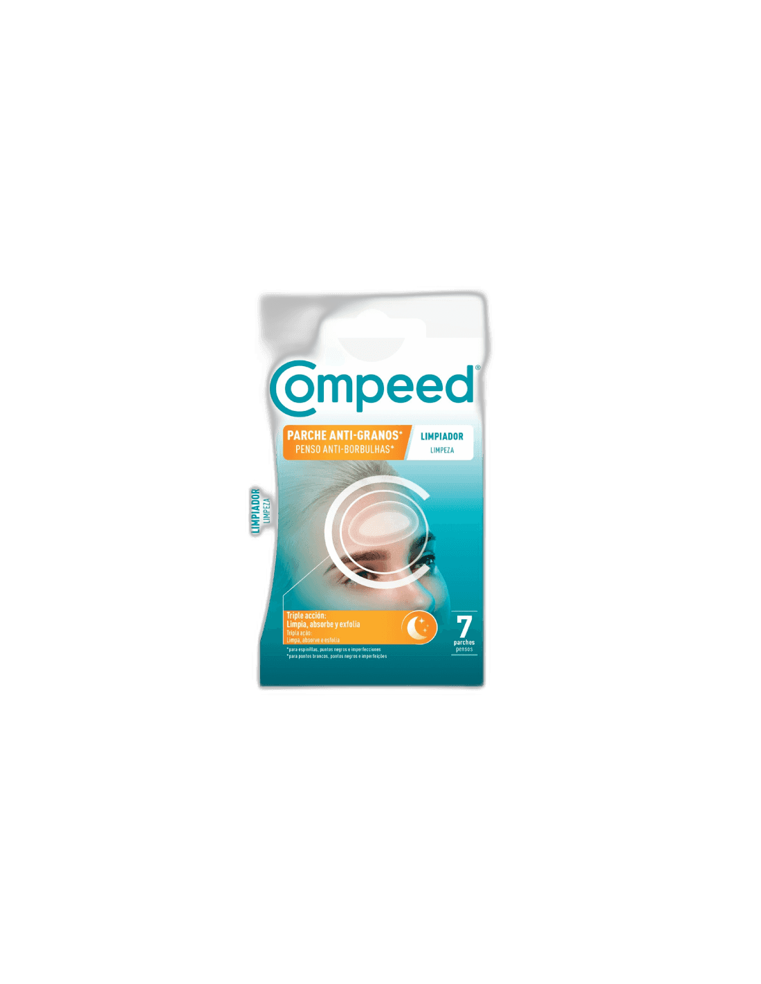 Imagen de COMPEED PARCHE ANTI-GRANOS LIMPIADOR TRIPLE ACCION 7 UNIDAD