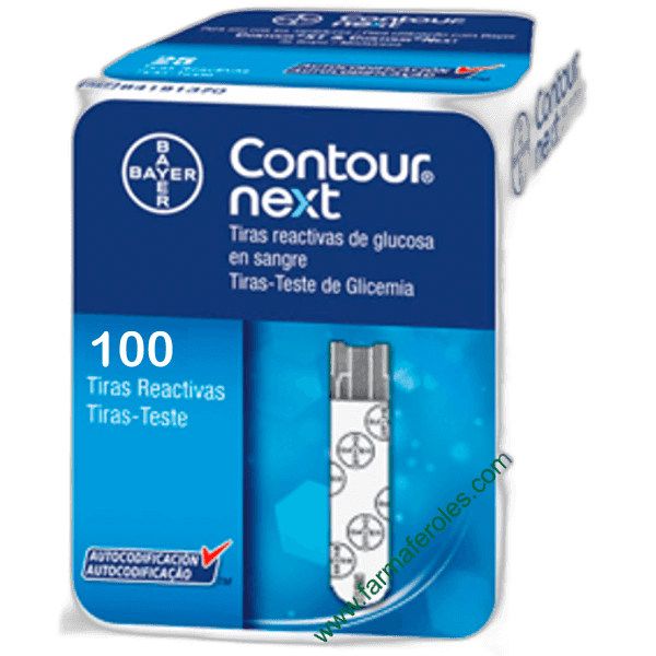 Imagen de CONTOUR NEXT TIRAS REACTIVAS 100 UD