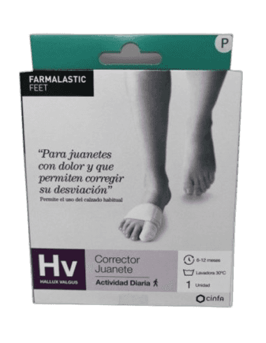 Imagen de CORRECTOR JUANETE DESCANSO FARMALASTIC FEET TALLA P