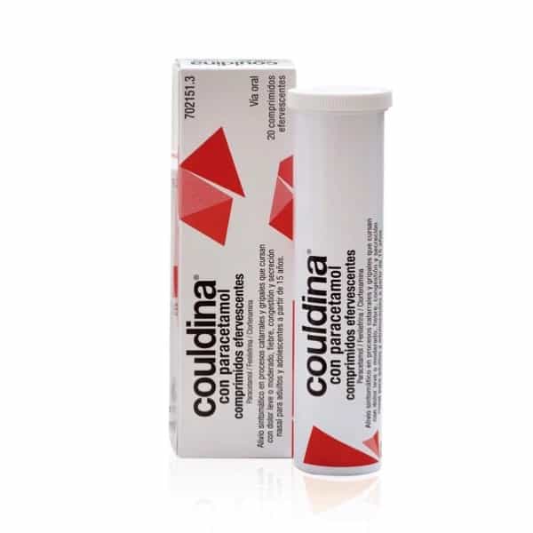 Imagen de Couldina Con Paracetamol 20 Comprimidos Efervescentes