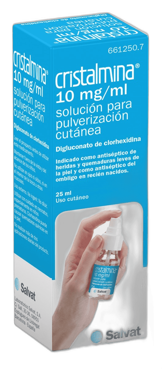Imagen de CRISTALMINA 10 mg/ml SOLUCION PARA PULVERIZACION CUTANEA 1 FRASCO 125 ml