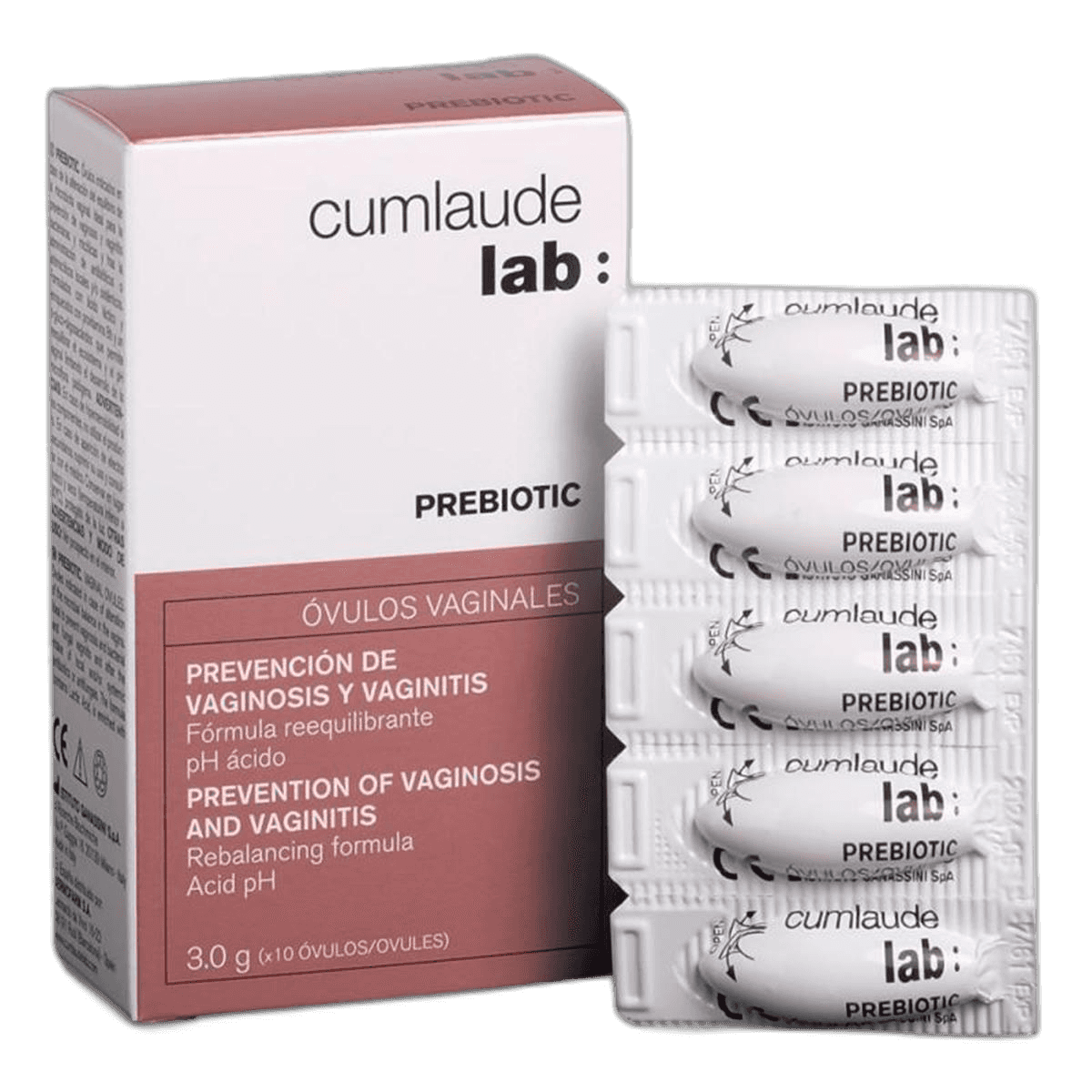 Imagen de CUMLAUDE LAB PREBIOTIC 10 OVULOS VAGINAL