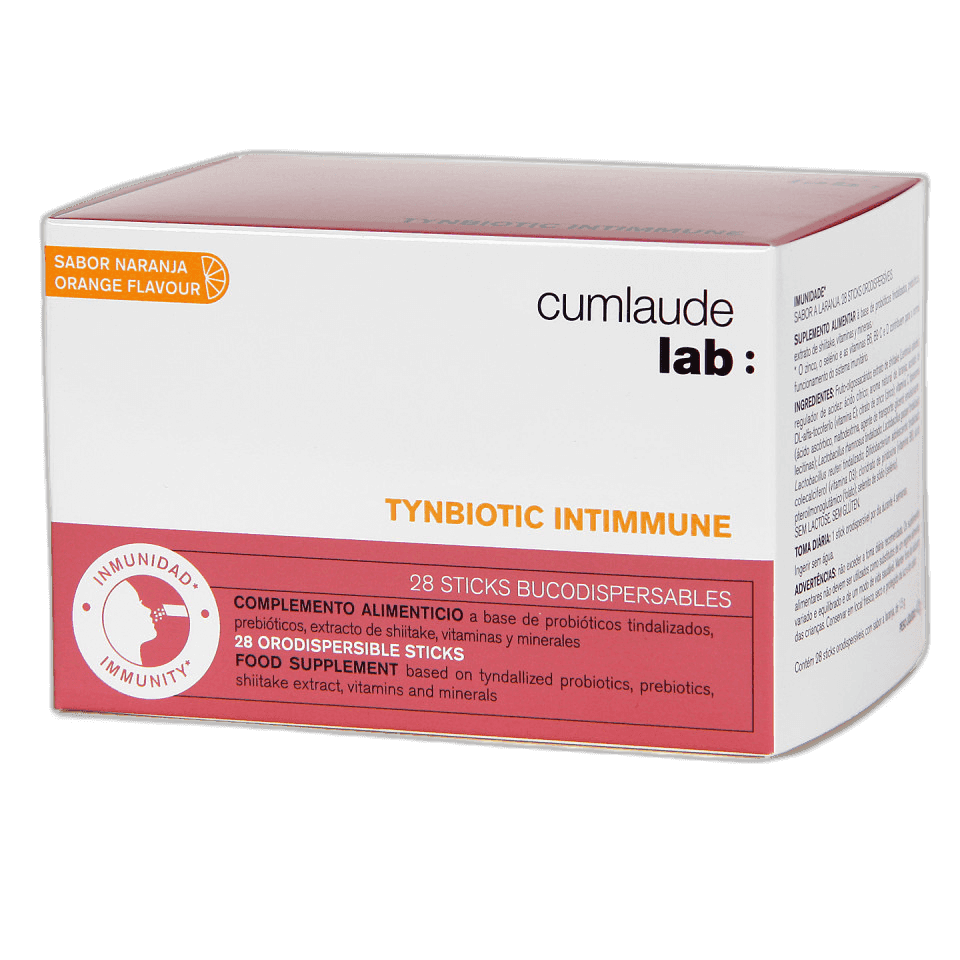 Imagen de CUMLAUDE LAB: TYNBIOTIC INTIMMUNE 28 STICKS BUCODISPERSABLE