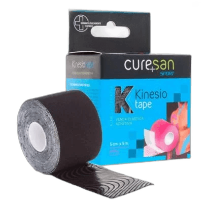 Imagen de CURESAN KINESIOTAPE NEGRO 5 CM X 5 M