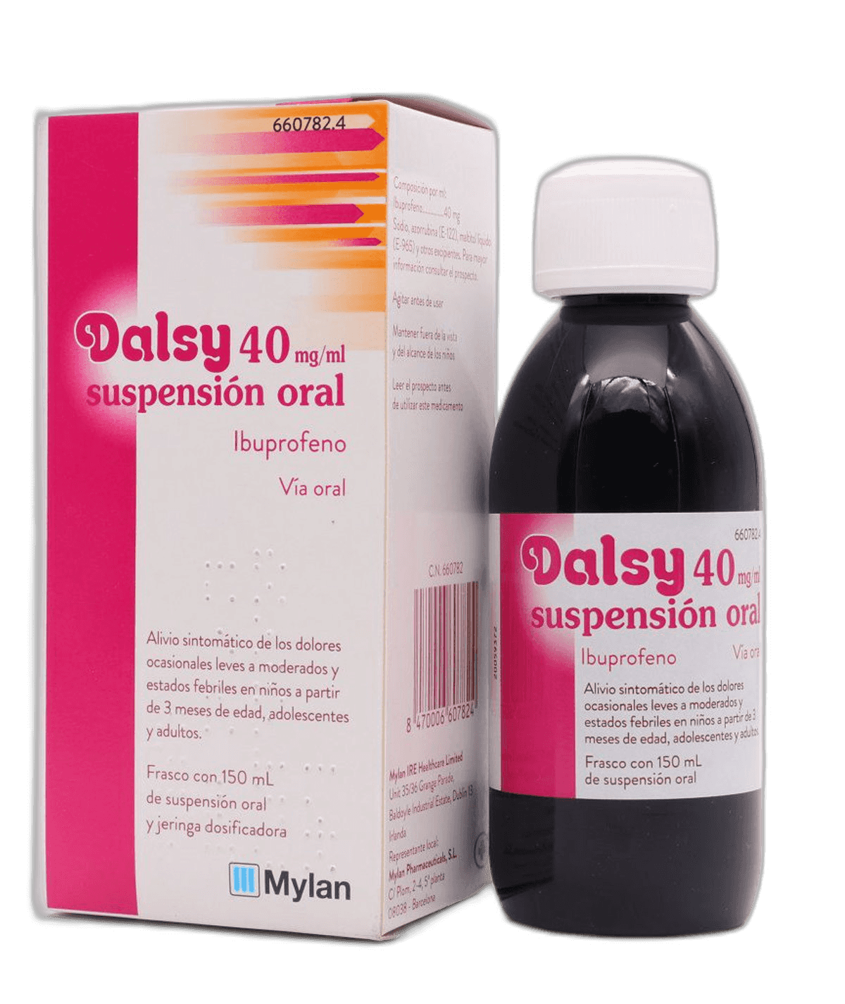Imagen de DALSY 40 mg/ml SUSPENSION ORAL 1 FRASCO 150 ml