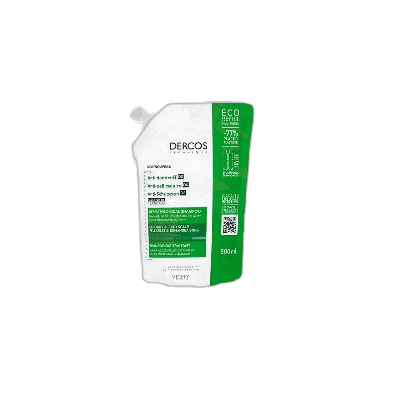 Imagen de DERCOS CHAMPU ANTICASPA DS CABELLO NORMAL-GRASO 1 BOLSA 500