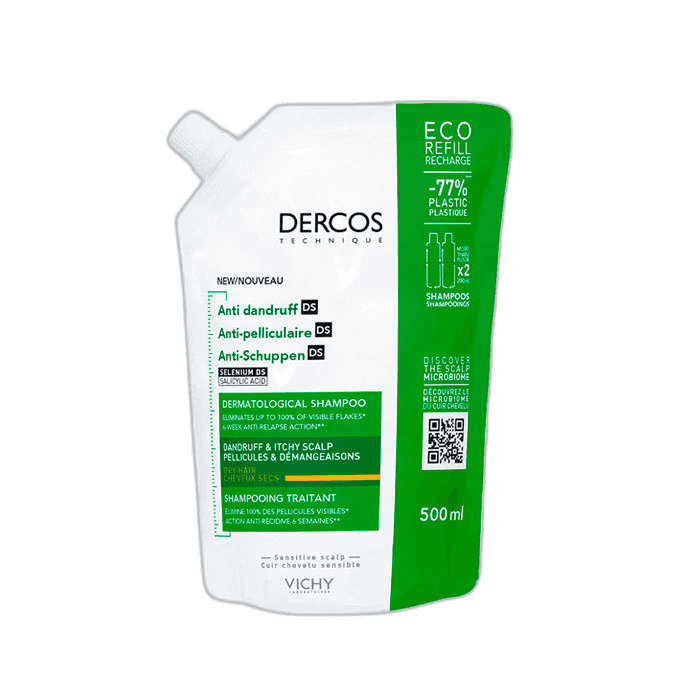 Imagen de DERCOS CHAMPU ANTICASPA DS CABELLO SECO 1 BOLSA 500 ML