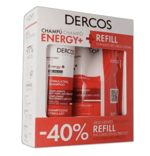 Imagen de DERCOS CHAMPU ESTIMULANTE 1 ENVASE 500 ML ECOPACK