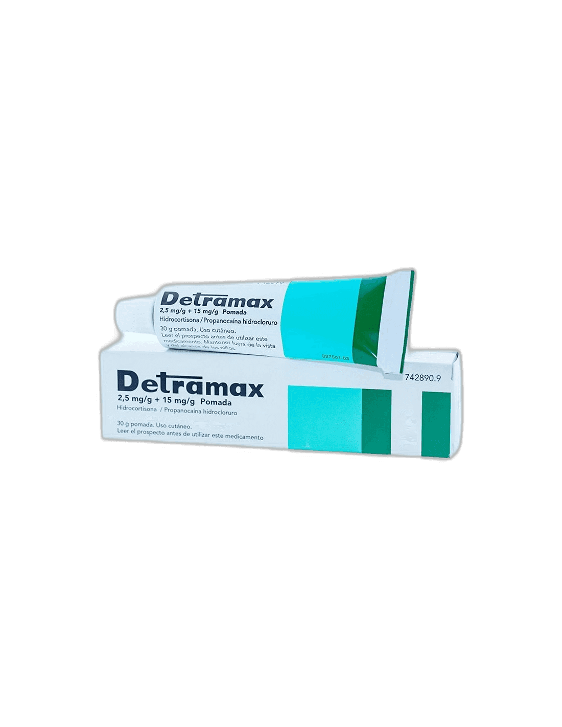 Imagen de DETRAMAX 2,5 mg/g + 15 mg/g POMADA 1 TUBO 30 g