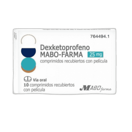 Imagen de DEXKETOPROFENO MABO-FARMA 25 mg 10 COMPRIMIDOS RECUBIERTOS CON PELICULA