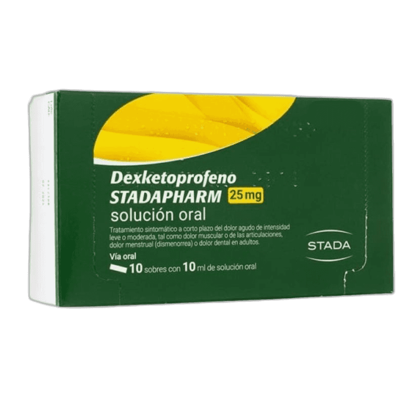 Imagen de DEXKETOPROFENO STADAPHARM 25 mg 10 COMPRIMIDOS RECUBIERTOS