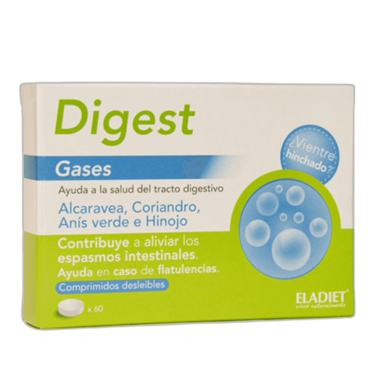 Imagen de DIGEST GASES 60 COMPRIMIDOS DESLEIBLES