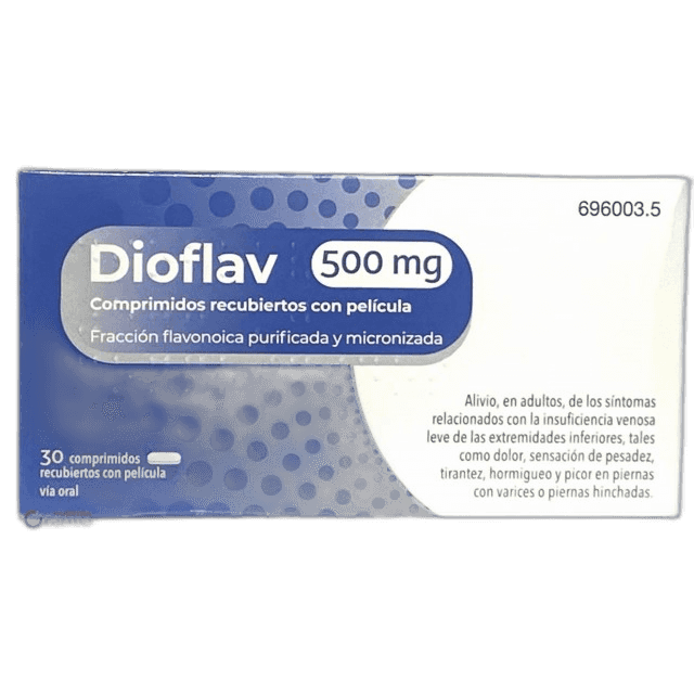Imagen de DIOFLAV 500 mg 30 COMPRIMIDOS RECUBIERTOS