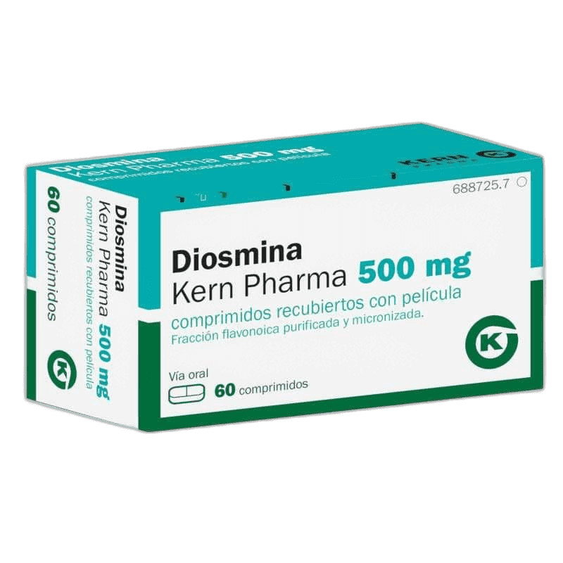 Imagen de DIOSMINA KERN PHARMA 500 mg 60 COMPRIMIDOS RECUBIERTOS