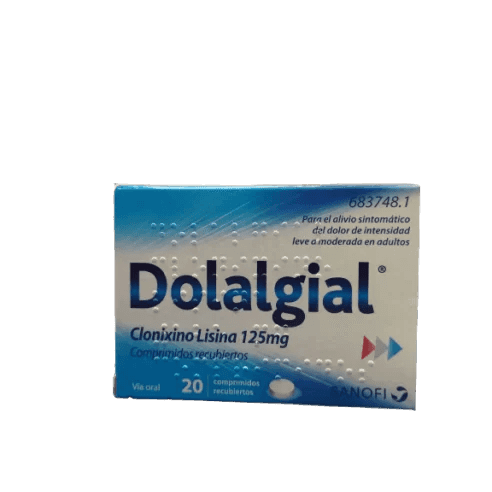 Imagen de DOLALGIAL CLONIXINO LISINA 125 mg 20 COMPRIMIDOS RECUBIERTOS