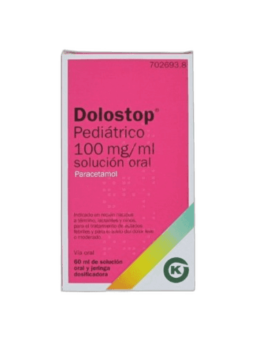 Imagen de DOLOSTOP PEDIATRICO 100 mg/ml SOLUCION ORAL 1 FRASCO 60 ml