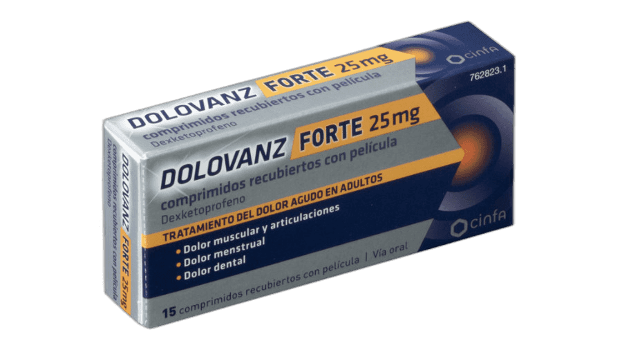 Imagen de DOLOVANZ FORTE 25 mg 15 COMPRIMIDOS RECUBIERTOS