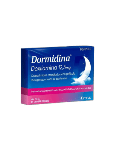 Imagen de DORMIDINA 12,5 mg 14 COMPRIMIDOS RECUBIERTOS