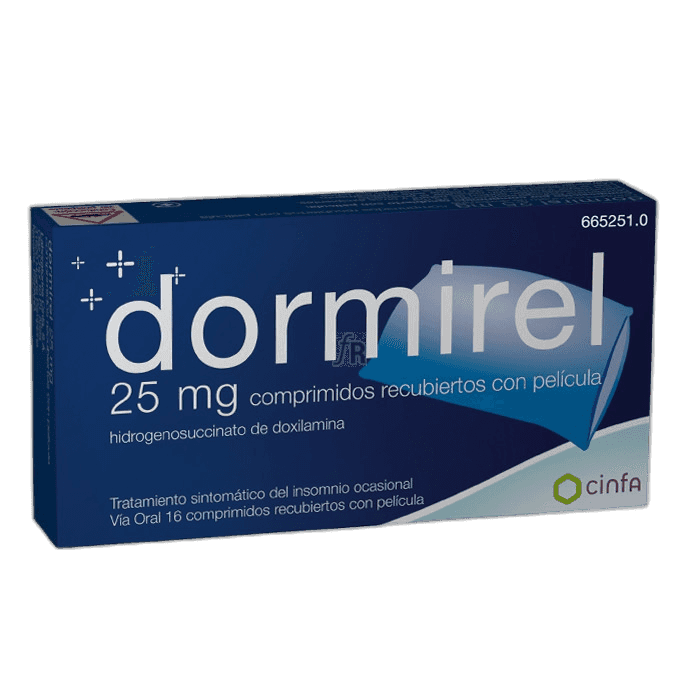 Imagen de DORMIREL 25 mg 16 COMPRIMIDOS RECUBIERTOS