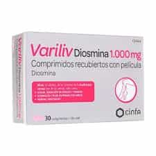 Imagen de VARILIV DIOSMINA 1000 MG 30 COMPRIMIDOS RECUBIERTOS