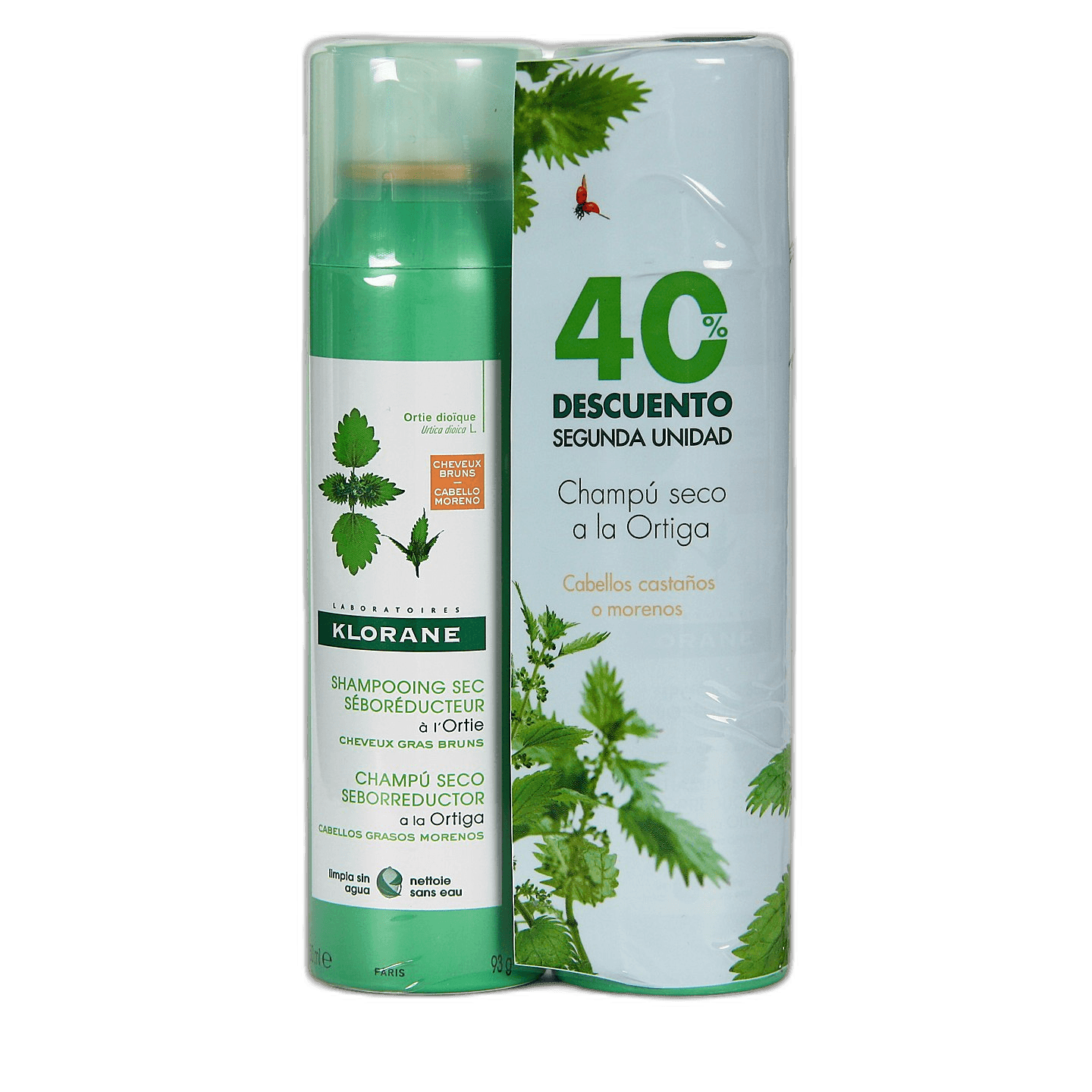 Imagen de DUPLO CHAMPU SECO ORTIGA 2¬UNIDAD 40%DTO