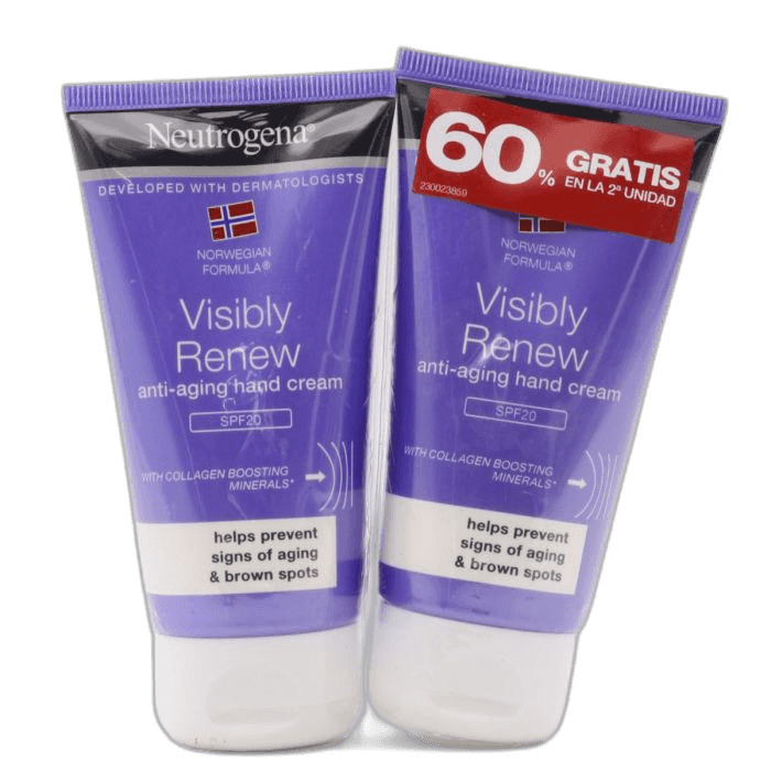 Imagen de DUPLO NEUTREGENA MANOS VISIBLY RENEW 75+75ML