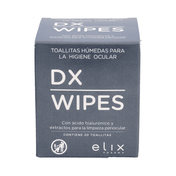Imagen de DX WIPES TOALLITAS HUMEDAS PARA HIGIENE OCULAR 20 UNIDADES