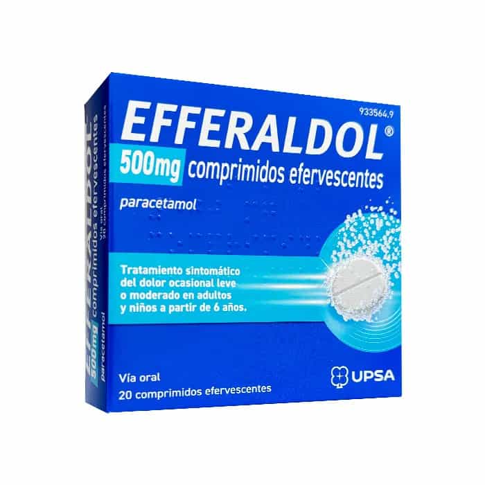 Imagen de Efferaldol 500 Mg 20 Comprimidos Efervescentes
