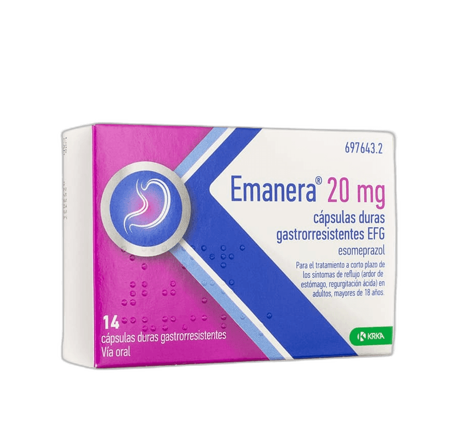 Imagen de EMANERA EFG 20 mg 14 CAPSULAS GASTRORRESISTENTES (BLISTER OPA/Al/PVC/Al)