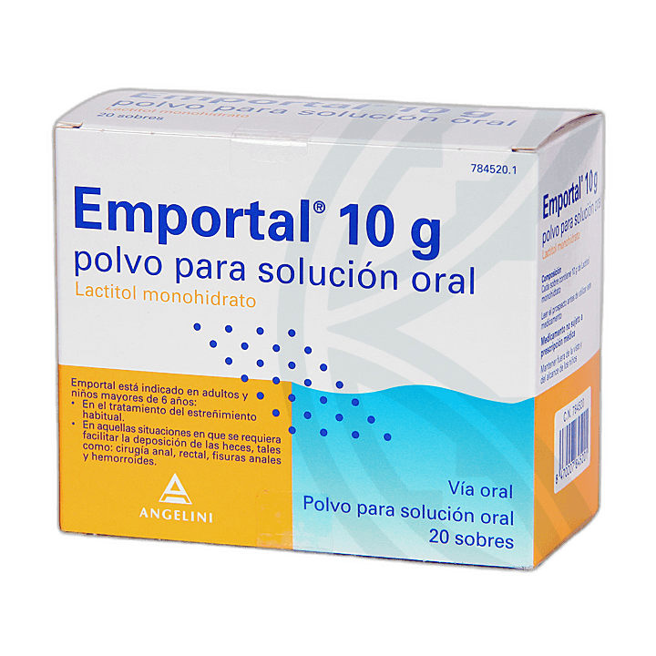 Imagen de EMPORTAL 10 g 20 SOBRES POLVO PARA SOLUCION ORAL