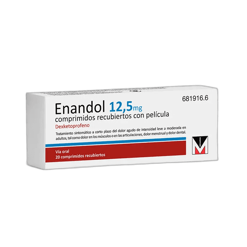 Imagen de ENANDOL 12,5 mg 20 COMPRIMIDOS RECUBIERTOS