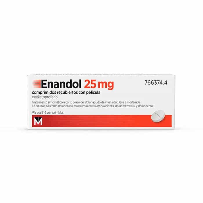 Imagen de Enandol 25 Mg 16 Comprimidos Recubiertos