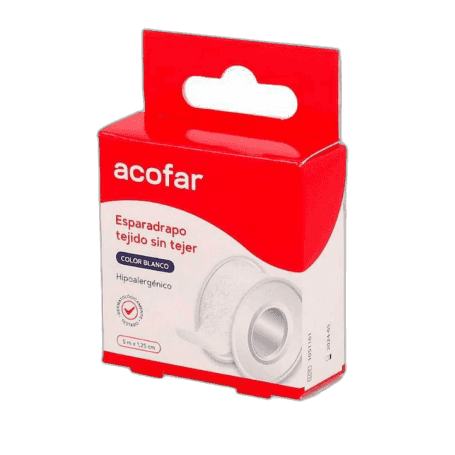 Imagen de ESPARADRAPO ACOFAR TEJIDO SIN TEJER 1 UNIDAD 5 M X 1,25 CM C