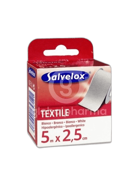 Imagen de ESPARADRAPO SALVELOX TEXTIL BLANCO 5X2,5