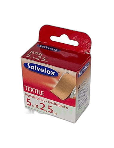 Imagen de ESPARADRAPO SALVELOX TEXTIL CARNE 5X2,5