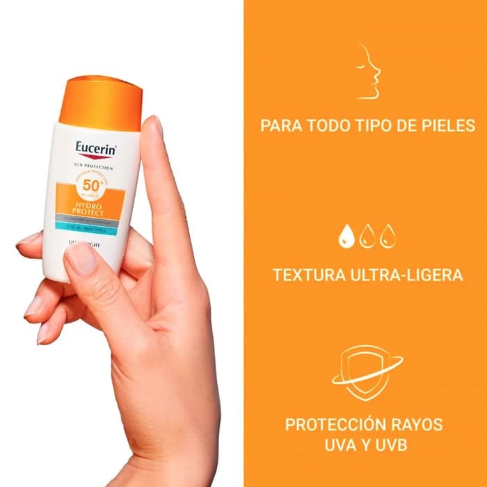 Imagen 3 de Eucerin Hydro Protect Fluido Ultra-light Spf50+ 50 Ml