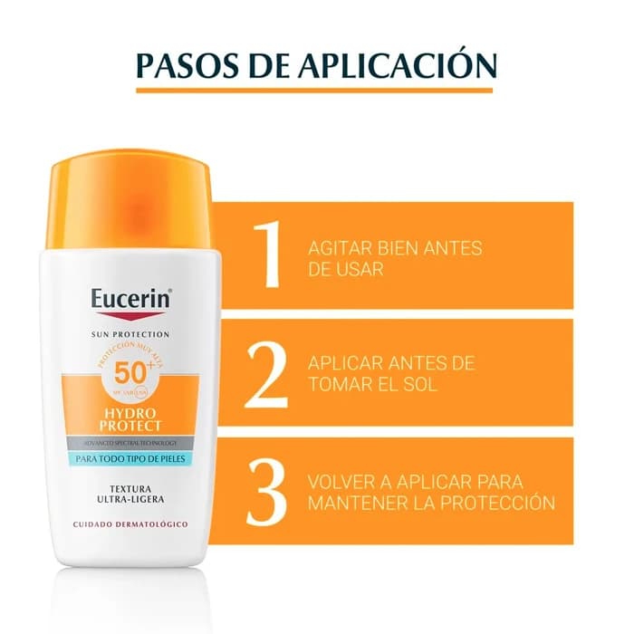 Imagen 4 de Eucerin Hydro Protect Fluido Ultra-light Spf50+ 50 Ml