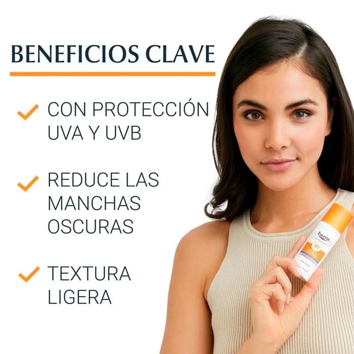 Imagen 2 de Eucerin Pigment Control Sun Fluid Spf50+ 50 Ml