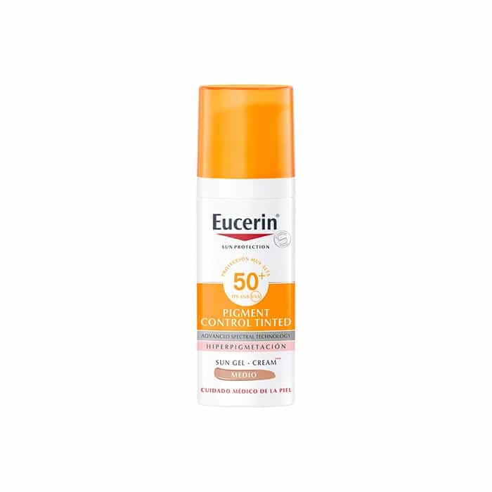 Imagen de Eucerin Pigment Control Sun Gel Crema Spf50+ Color Tono Medio 50 Ml