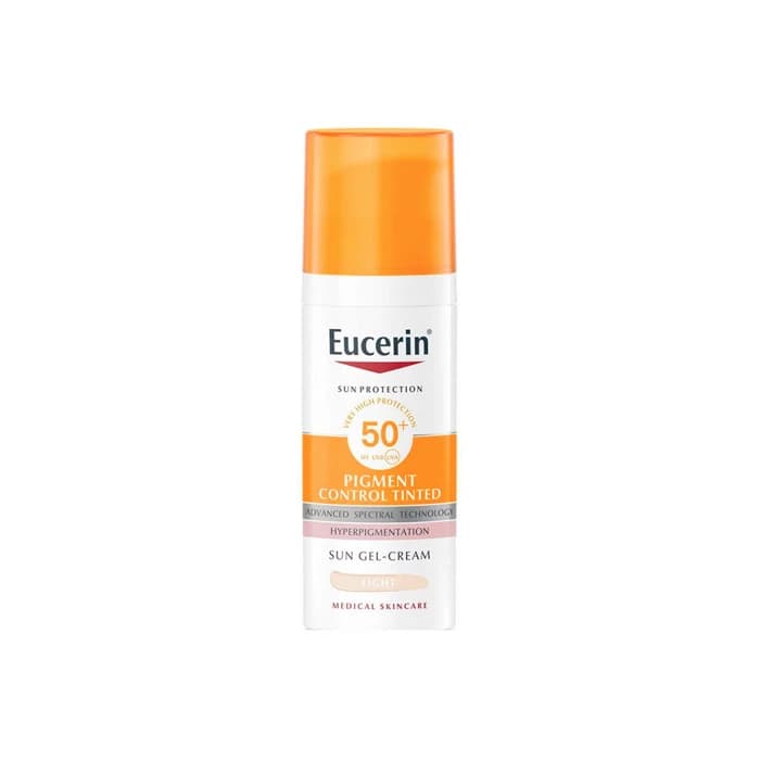 Imagen 2 de Eucerin Pigment Control Sun Gel Crema Spf50+ Color Tono Claro 50 Ml