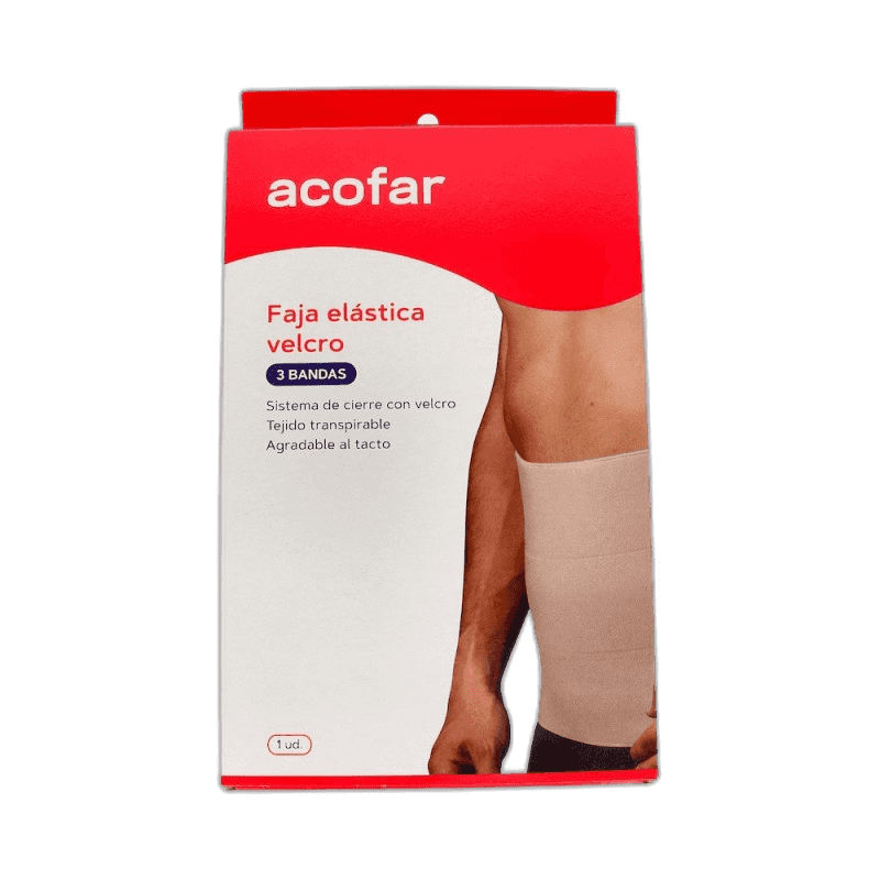 Imagen de FAJA ACOFAR ELASTICA VELCRO 3 BANDAS 1 UNIDAD TALLA 4